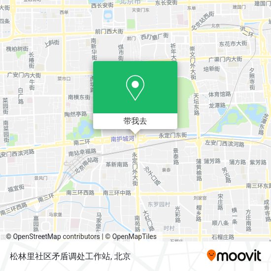 松林里社区矛盾调处工作站地图