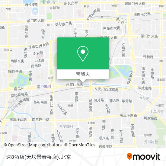 速8酒店(天坛景泰桥店)地图