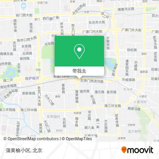 蒲黄榆小区地图