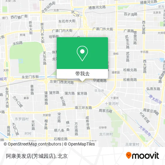 阿康美发店(芳城园店)地图