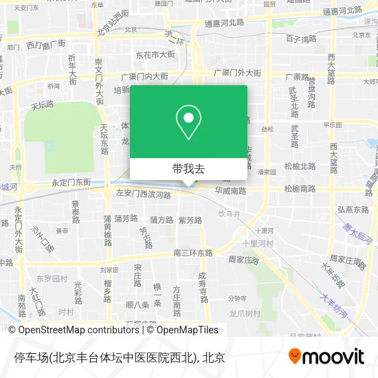 停车场(北京丰台体坛中医医院西北)地图