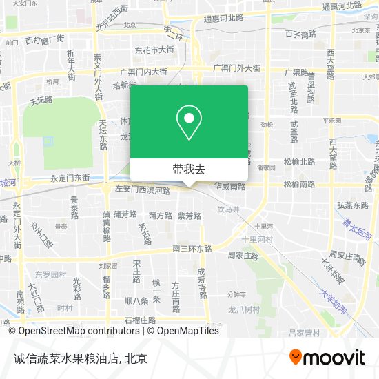 诚信蔬菜水果粮油店地图