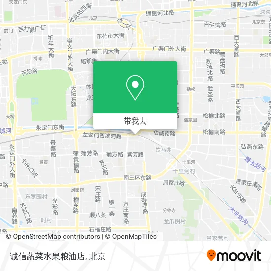 诚信蔬菜水果粮油店地图