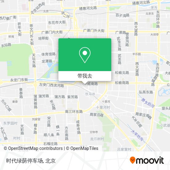 时代绿荫停车场地图