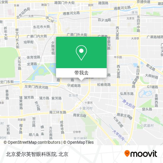 北京爱尔英智眼科医院地图