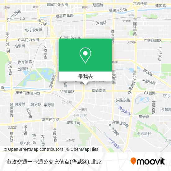 市政交通一卡通公交充值点(华威路)地图