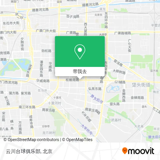云川台球俱乐部地图