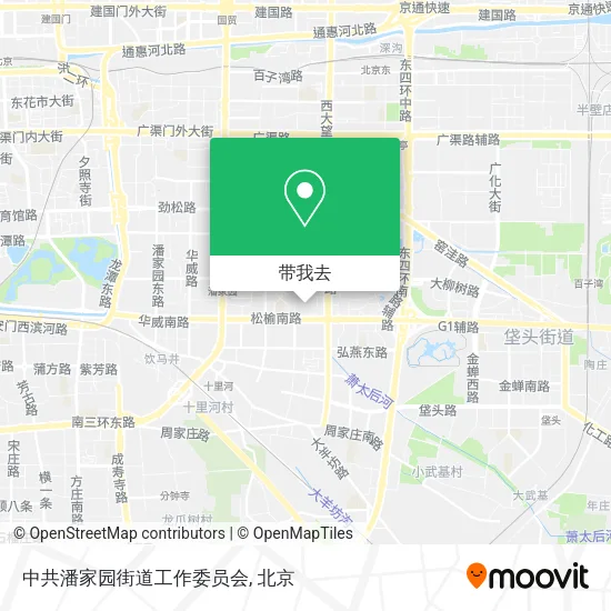 中共潘家园街道工作委员会地图