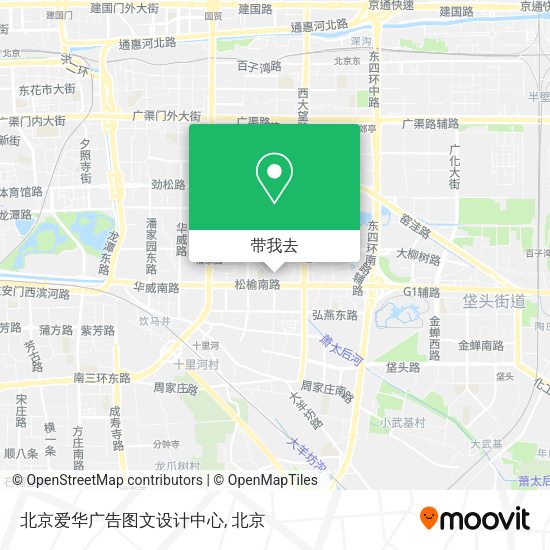 北京爱华广告图文设计中心地图