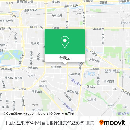 中国民生银行24小时自助银行(北京华威支行)地图