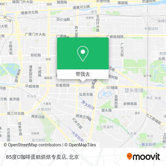 85度C咖啡蛋糕烘焙专卖店地图
