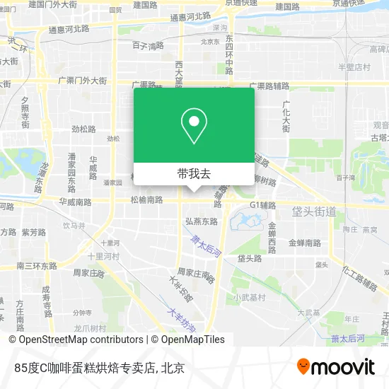 85度C咖啡蛋糕烘焙专卖店地图
