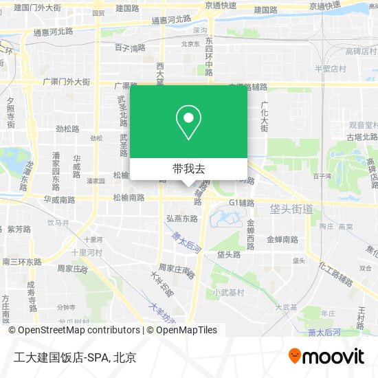 工大建国饭店-SPA地图