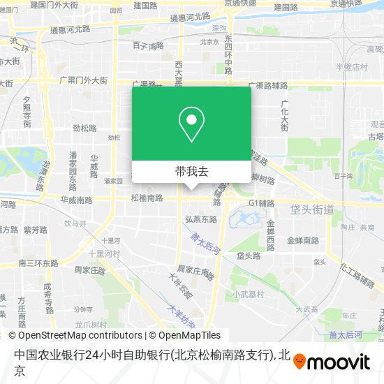 中国农业银行24小时自助银行(北京松榆南路支行)地图