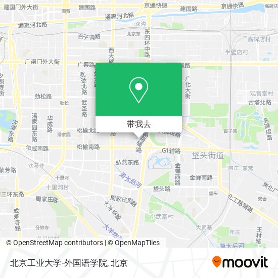 北京工业大学-外国语学院地图