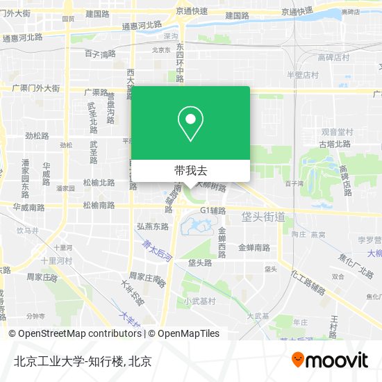 北京工业大学-知行楼地图