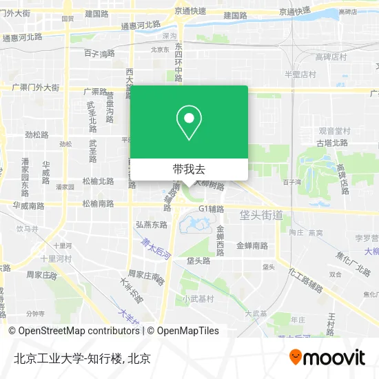 北京工业大学-知行楼地图