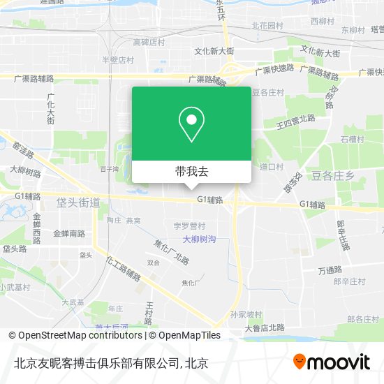 北京友昵客搏击俱乐部有限公司地图