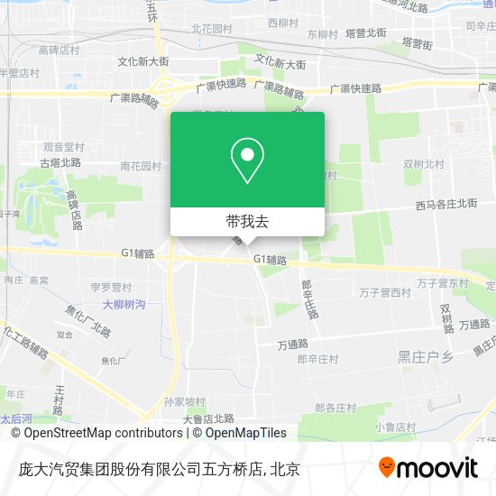 庞大汽贸集团股份有限公司五方桥店地图
