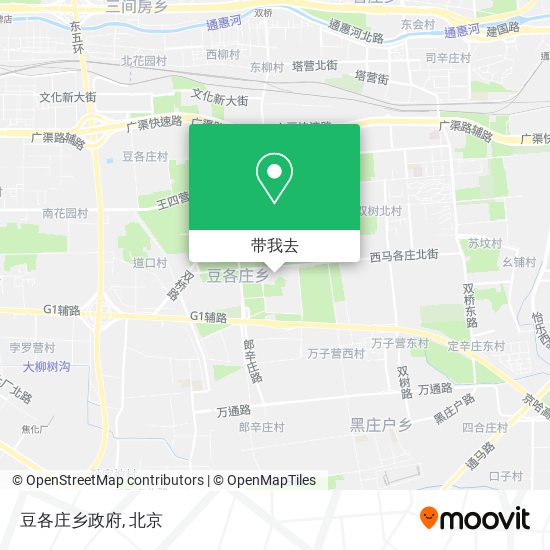 豆各庄乡政府地图