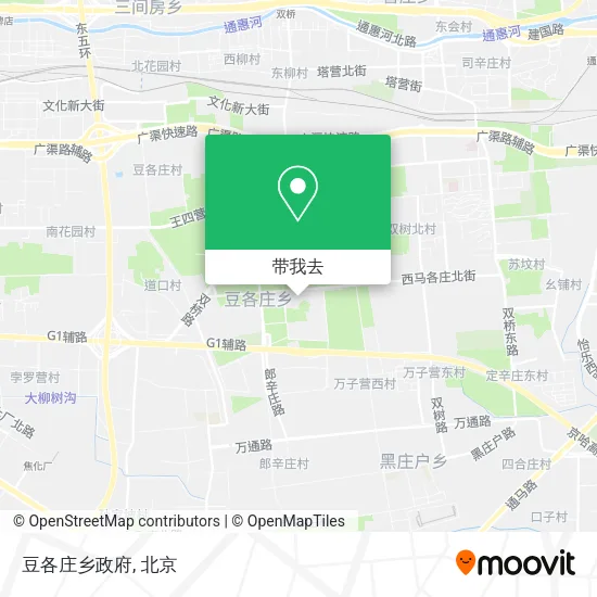 豆各庄乡政府地图