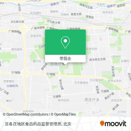豆各庄地区食品药品监督管理所地图