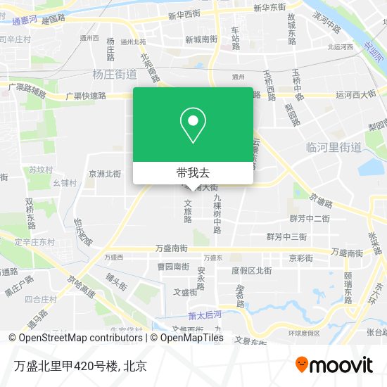 万盛北里甲420号楼地图