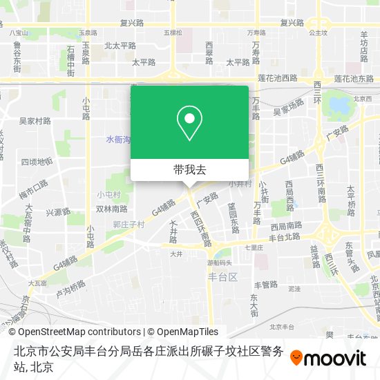北京市公安局丰台分局岳各庄派出所碾子坟社区警务站地图