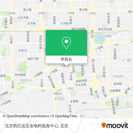 北京凯亿达五金电料批发中心地图