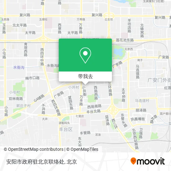 安阳市政府驻北京联络处地图
