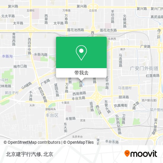 北京建宇行汽修地图