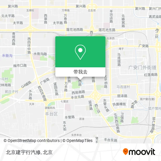 北京建宇行汽修地图