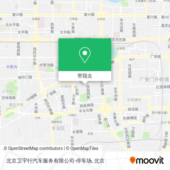 北京卫宇行汽车服务有限公司-停车场地图