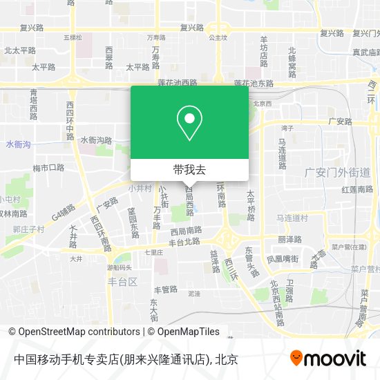 中国移动手机专卖店(朋来兴隆通讯店)地图