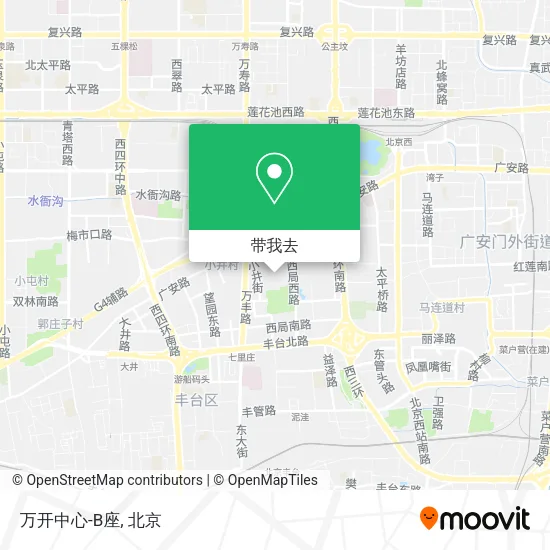万开中心-B座地图