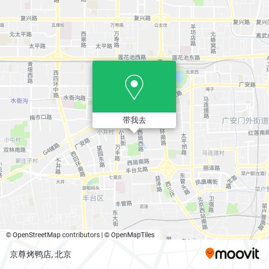 京尊烤鸭店地图