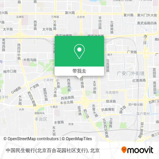 中国民生银行(北京百合花园社区支行)地图