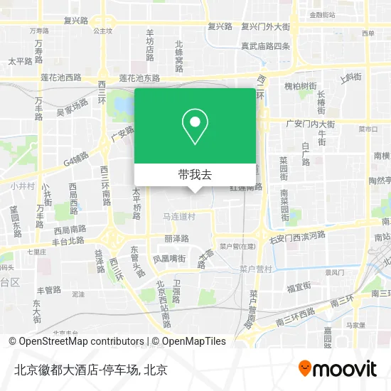 北京徽都大酒店-停车场地图