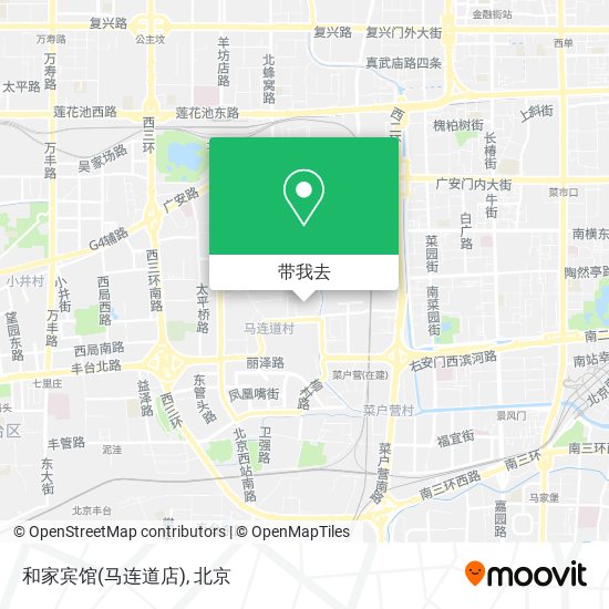 和家宾馆(马连道店)地图