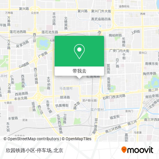 欣园铁路小区-停车场地图