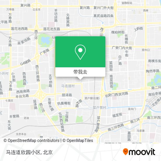 马连道欣园小区地图