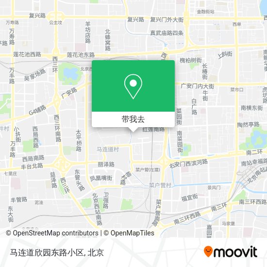 马连道欣园东路小区地图