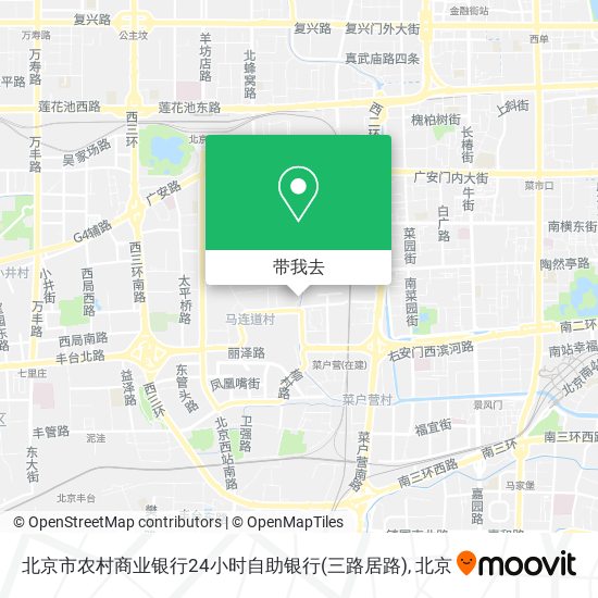 北京市农村商业银行24小时自助银行(三路居路)地图