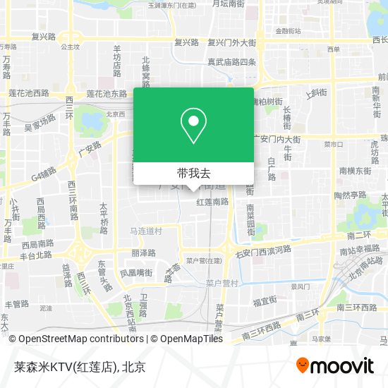 莱森米KTV(红莲店)地图