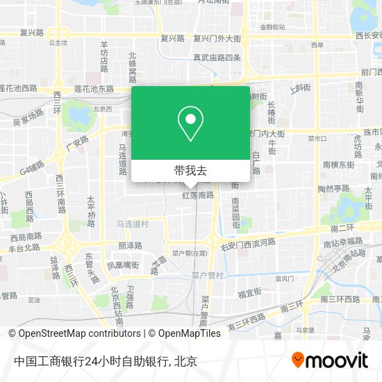 中国工商银行24小时自助银行地图