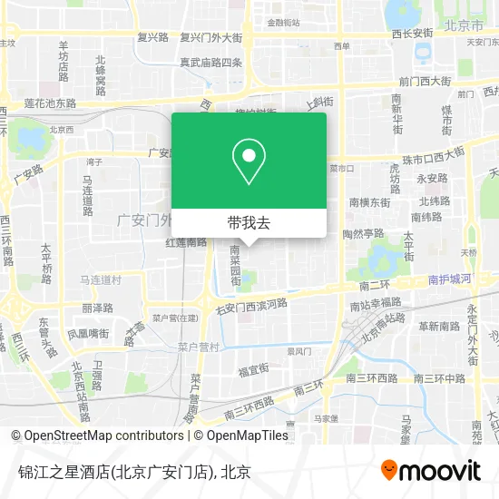 锦江之星酒店(北京广安门店)地图