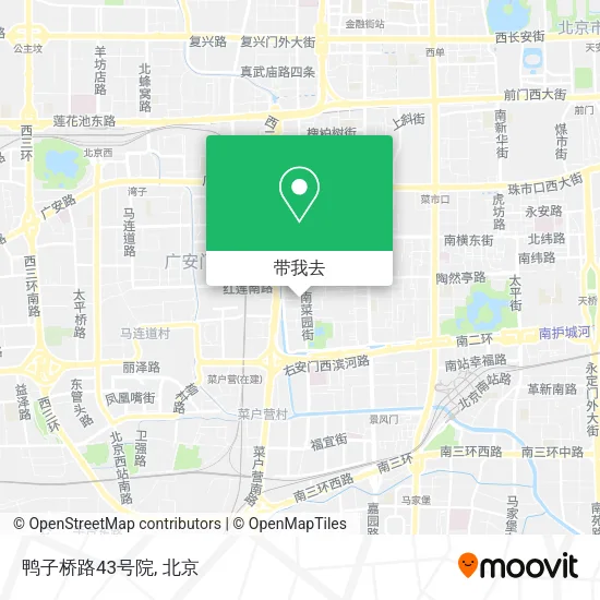 鸭子桥路43号院地图