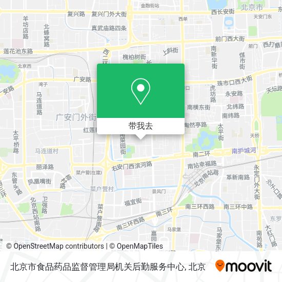 北京市食品药品监督管理局机关后勤服务中心地图