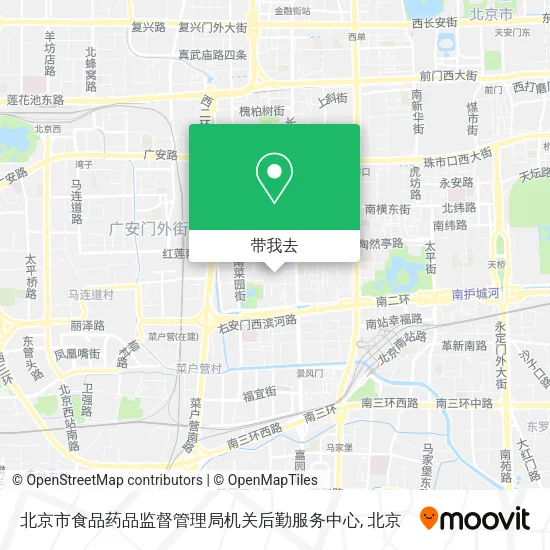 北京市食品药品监督管理局机关后勤服务中心地图