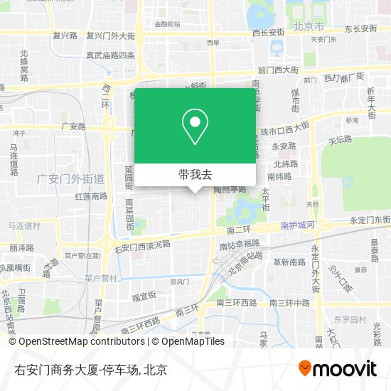右安门商务大厦-停车场地图